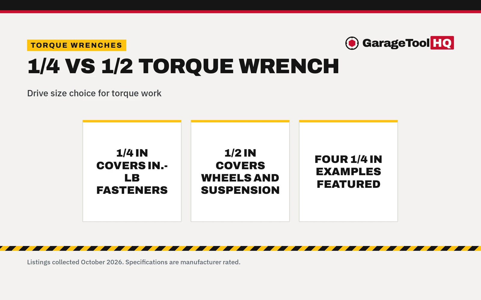 1/4 vs 1/2 Torque Wrench: Which One Should You Buy?
