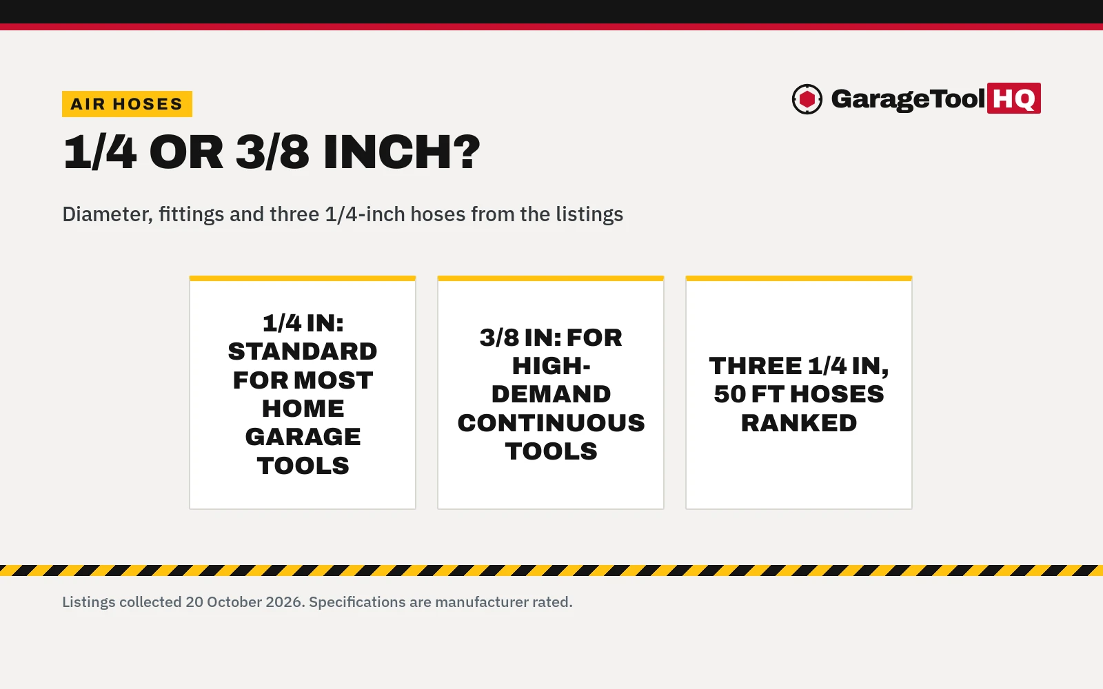 1/4 vs 3/8 Air Hose: Which One Should You Buy?