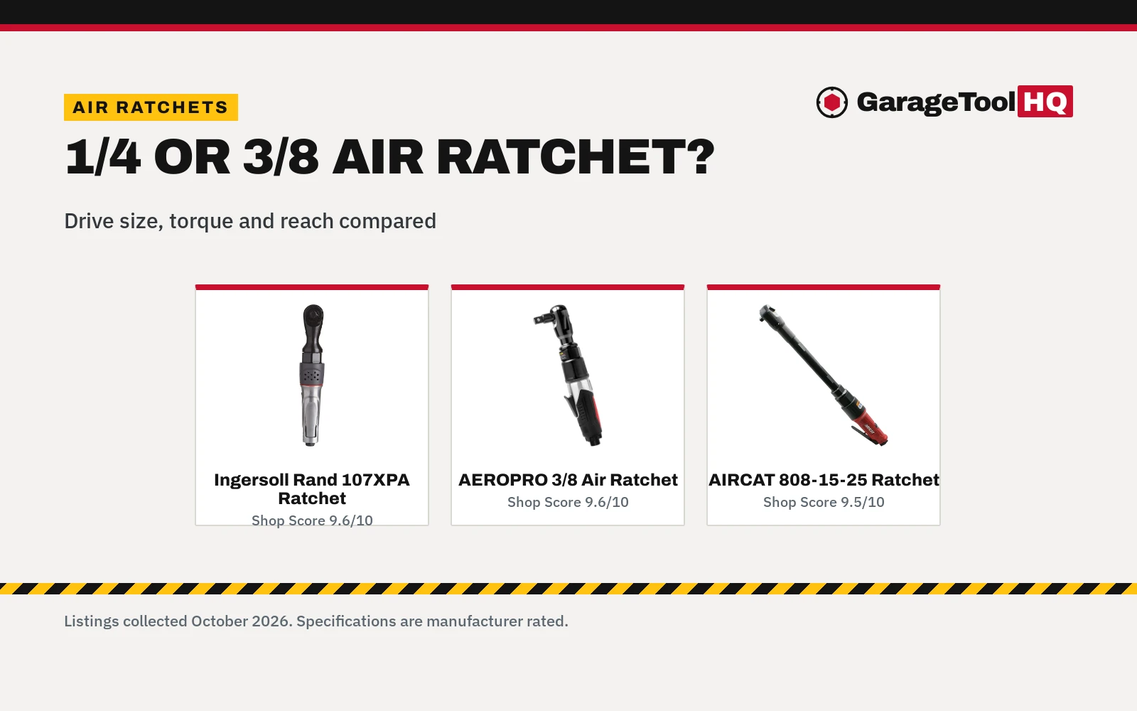 1/4 vs 3/8 Air Ratchet: Which Drive Should You Buy?