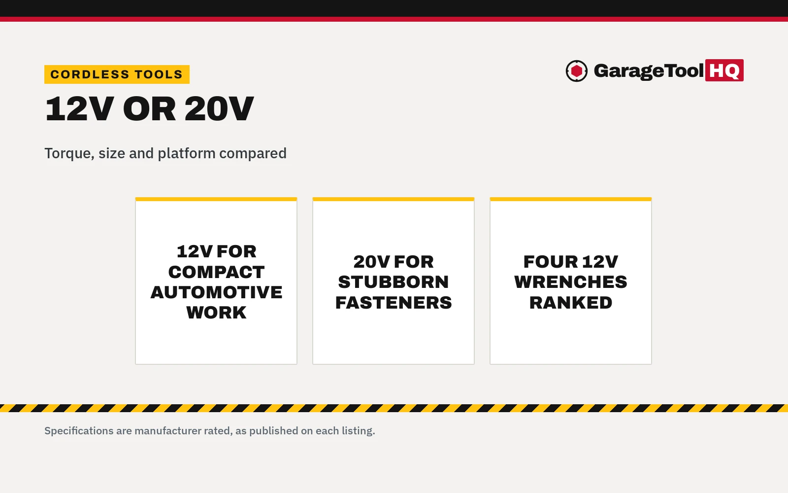 12V vs 20V Impact Wrench: Which One Should You Buy?