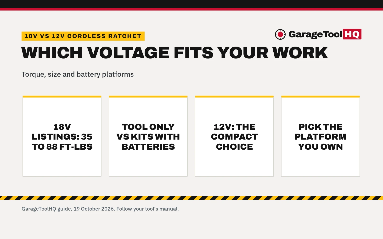 18v vs 12v Cordless Ratchet: Which One Should You Buy?
