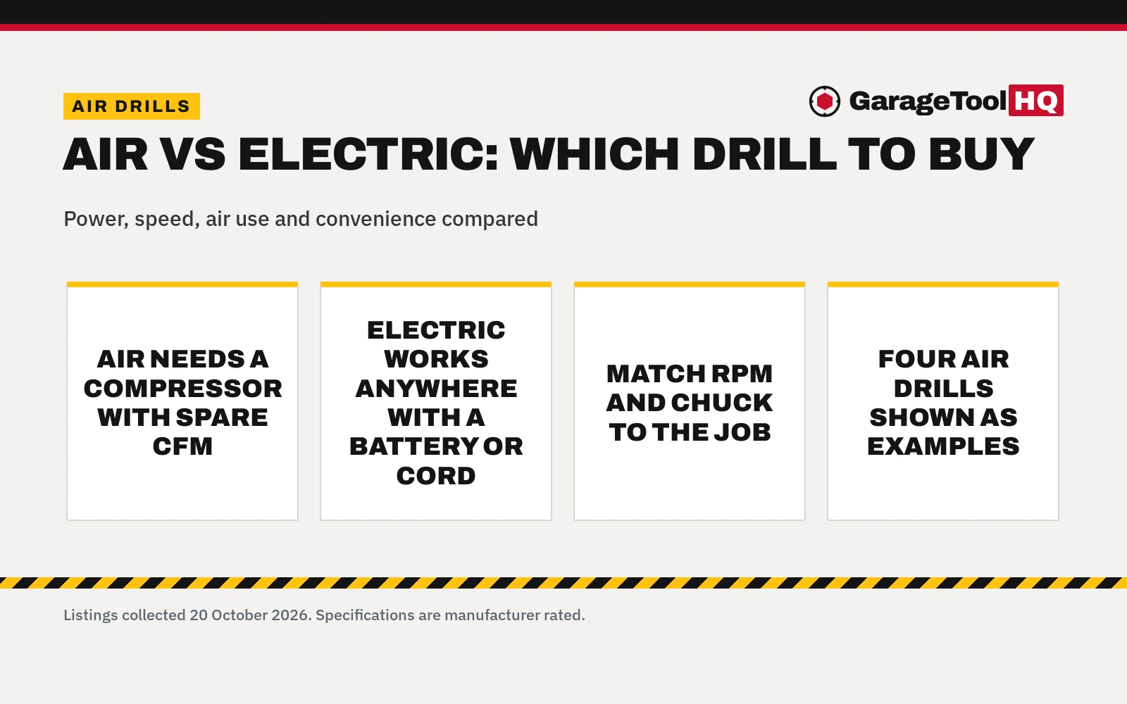 Air Drill vs Electric Drill: Which One Should You Buy?