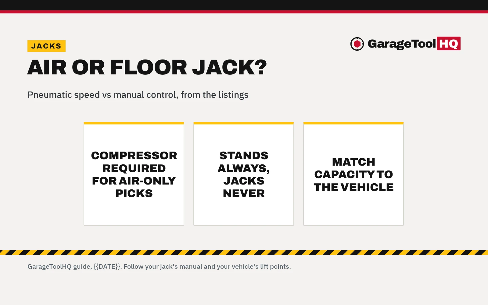 Air Jack vs Floor Jack: Which One Should You Buy?