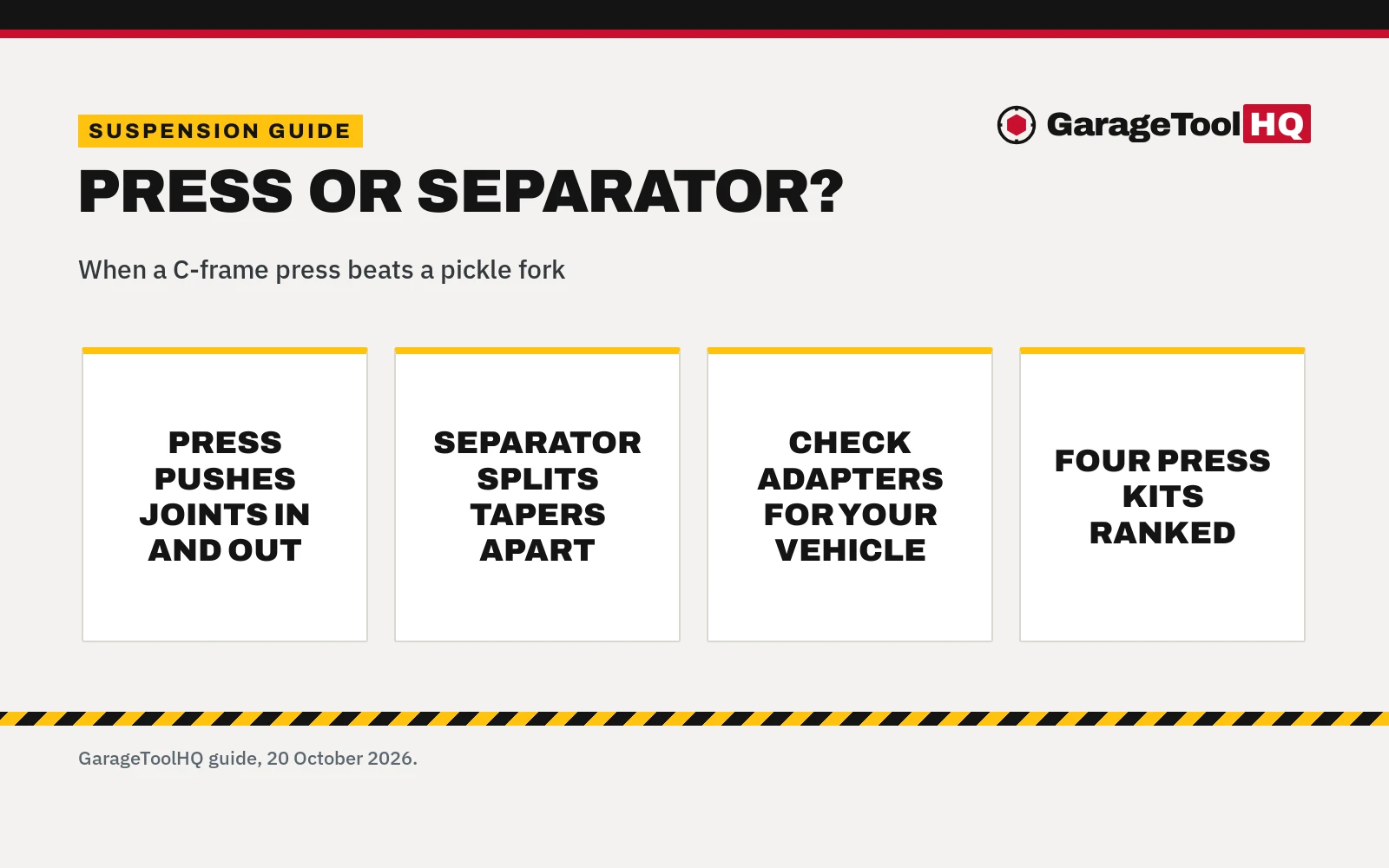 Ball Joint Press vs Separator: Which One Should You Buy?