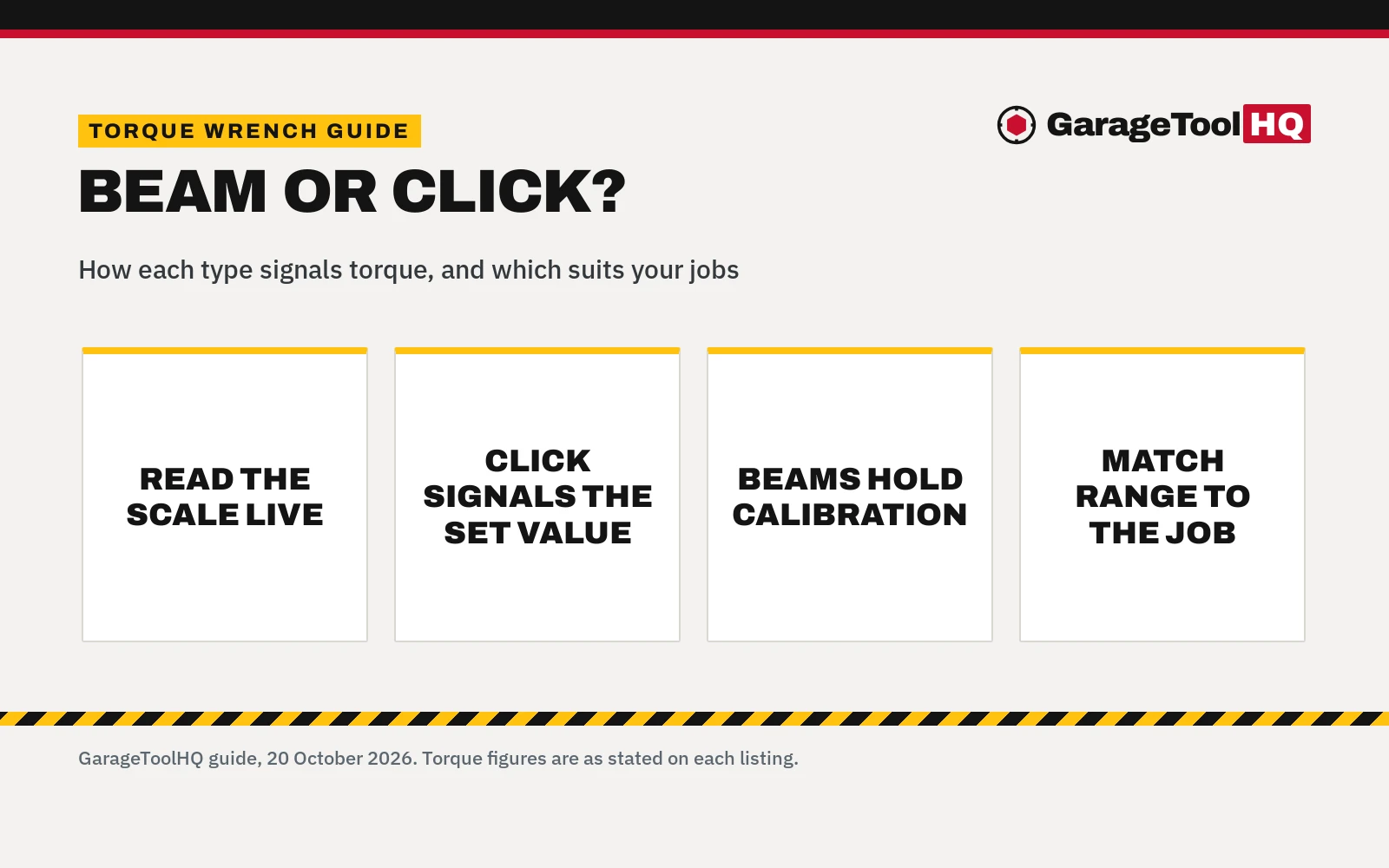 Beam vs Click Torque Wrench: Which One Should You Buy?