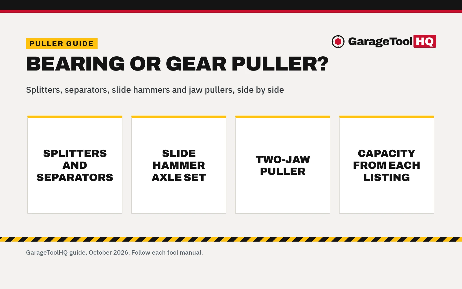 Bearing Puller vs Gear Puller: Which One Should You Buy?