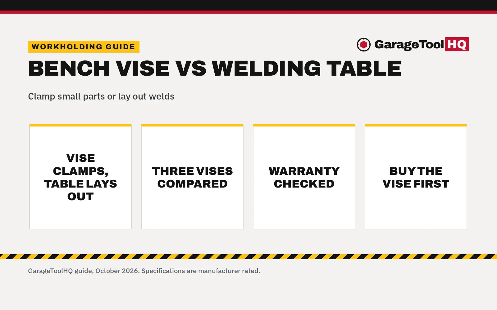 Bench Vise vs Welding Table: Which One Should You Buy?