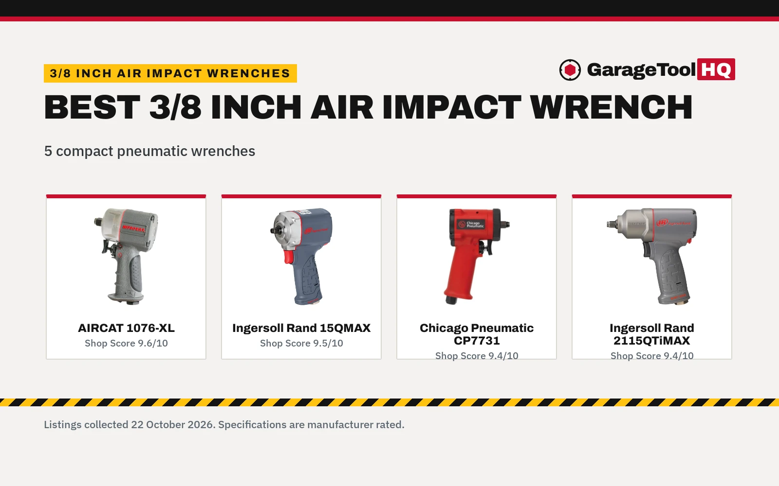 Best 3/8 Inch Air Impact Wrench (2026): 5 Picks