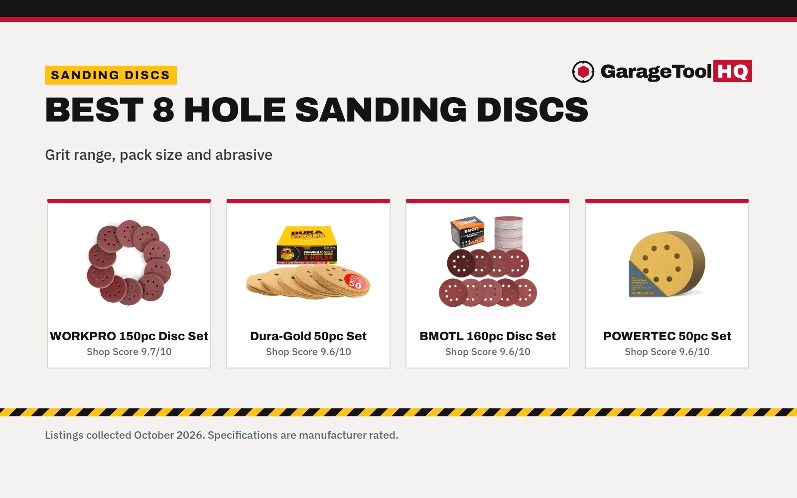 Best 8 Hole Sanding Discs (2026)