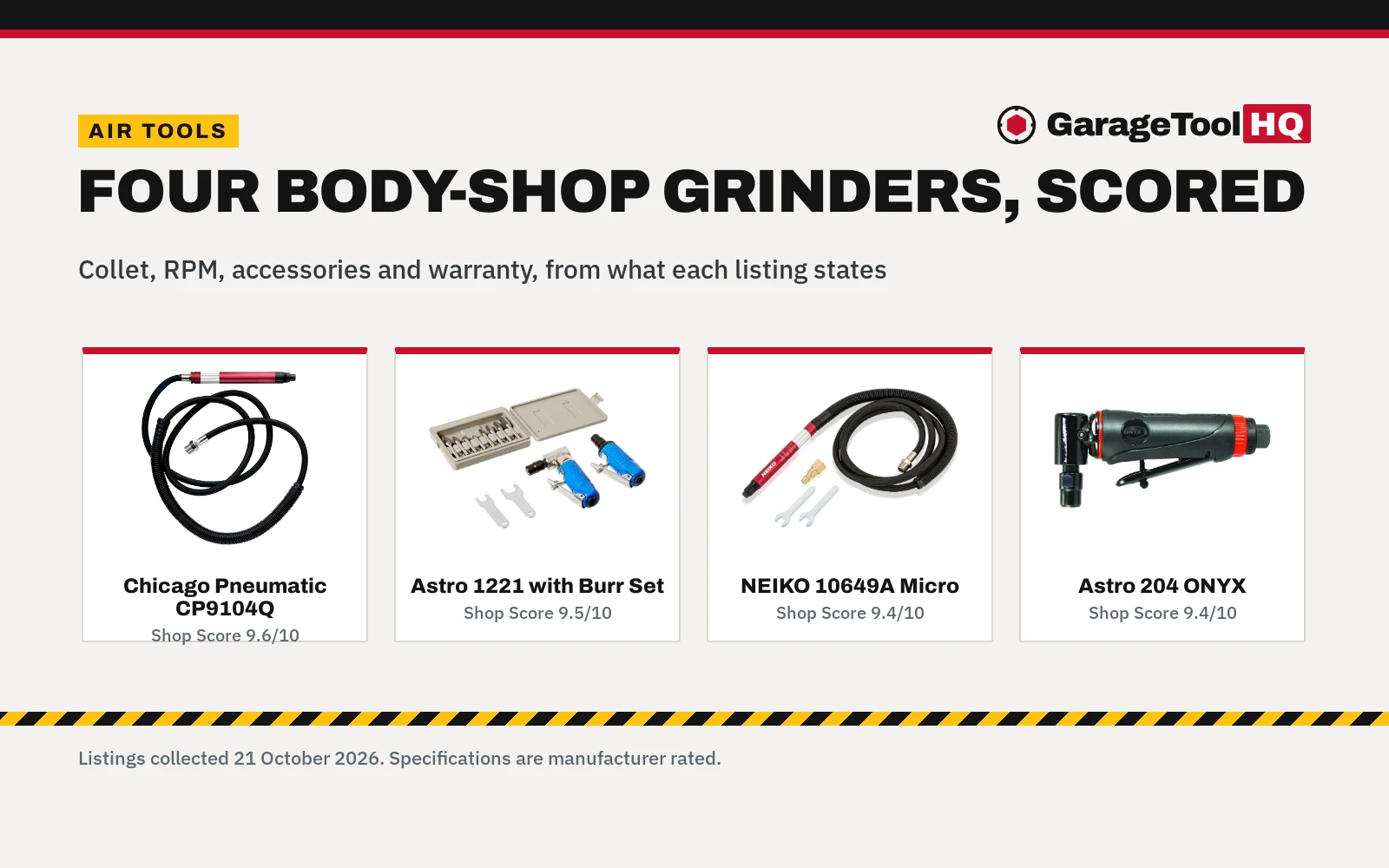 Best Air Die Grinder for Auto Body (2026): 4 Picks