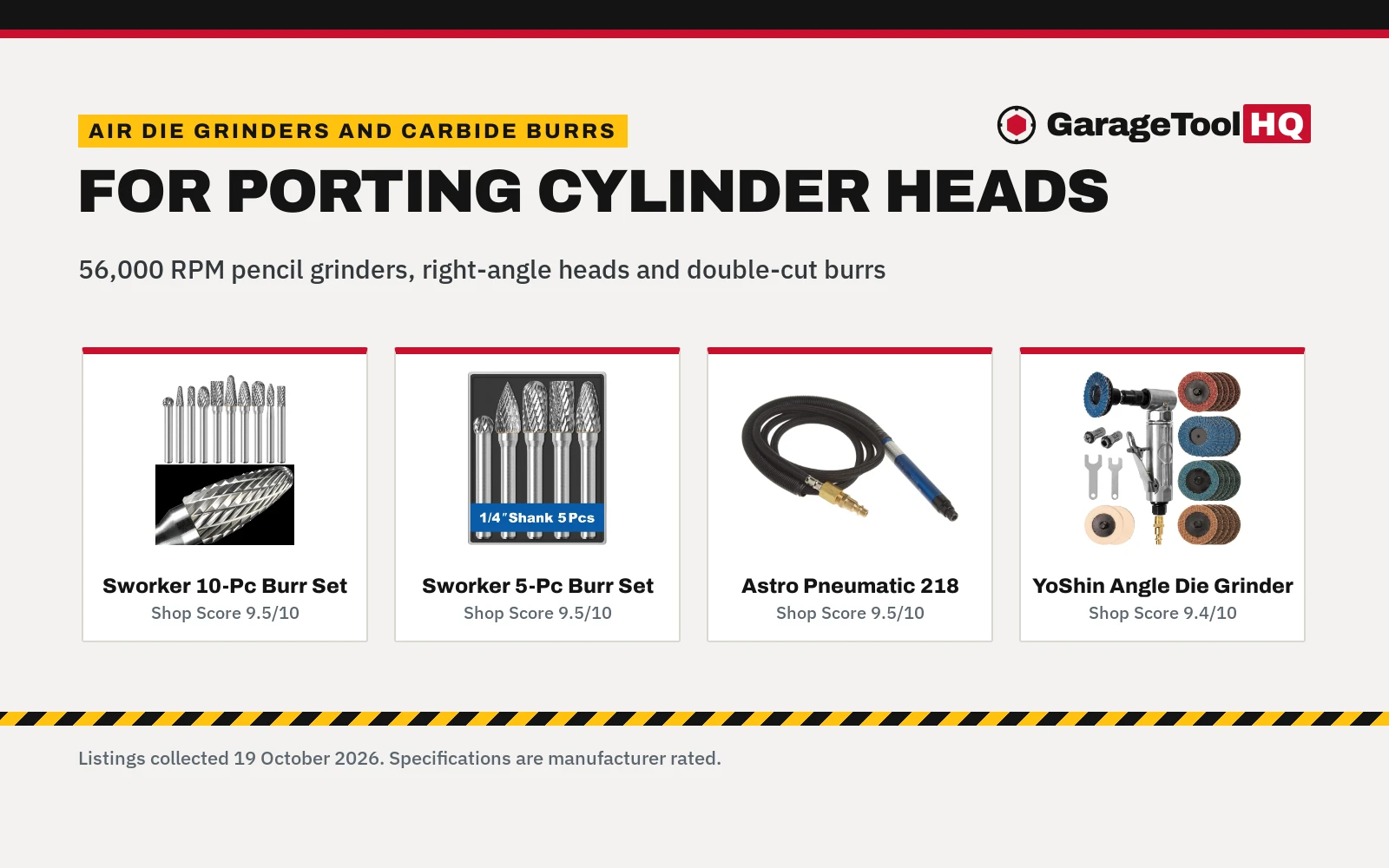 Best Air Die Grinder for Porting Heads (2026)