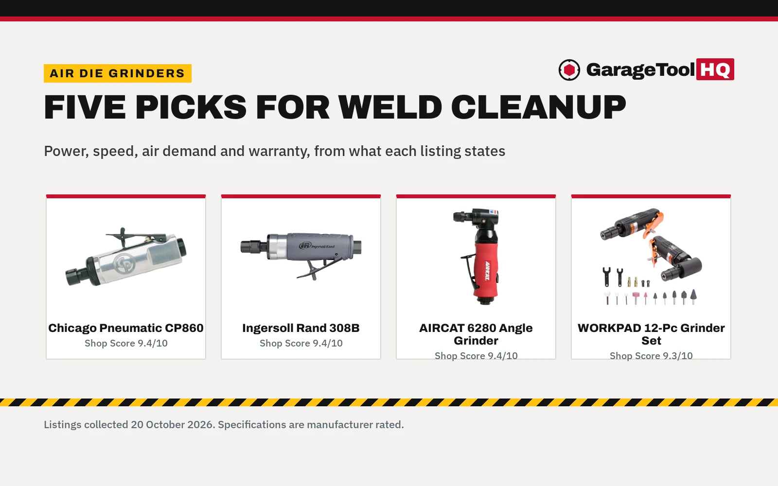 Best Air Die Grinder for Weld Cleanup (2026)