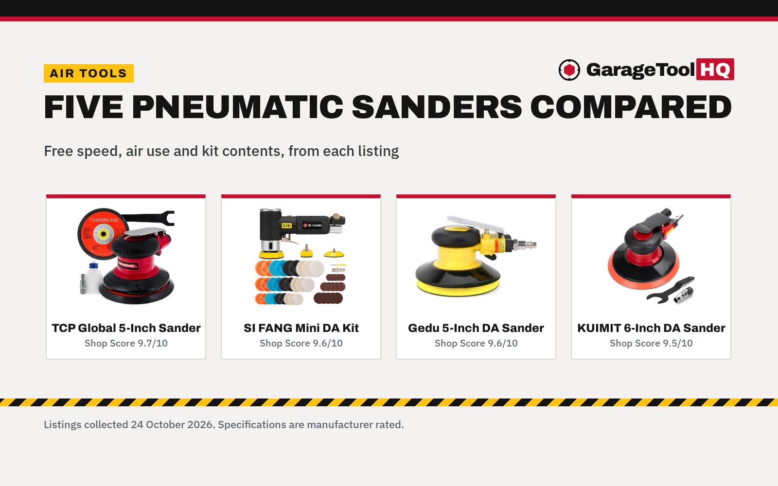 Best Air Dual Action Sander (2026): 5 Pneumatic Picks