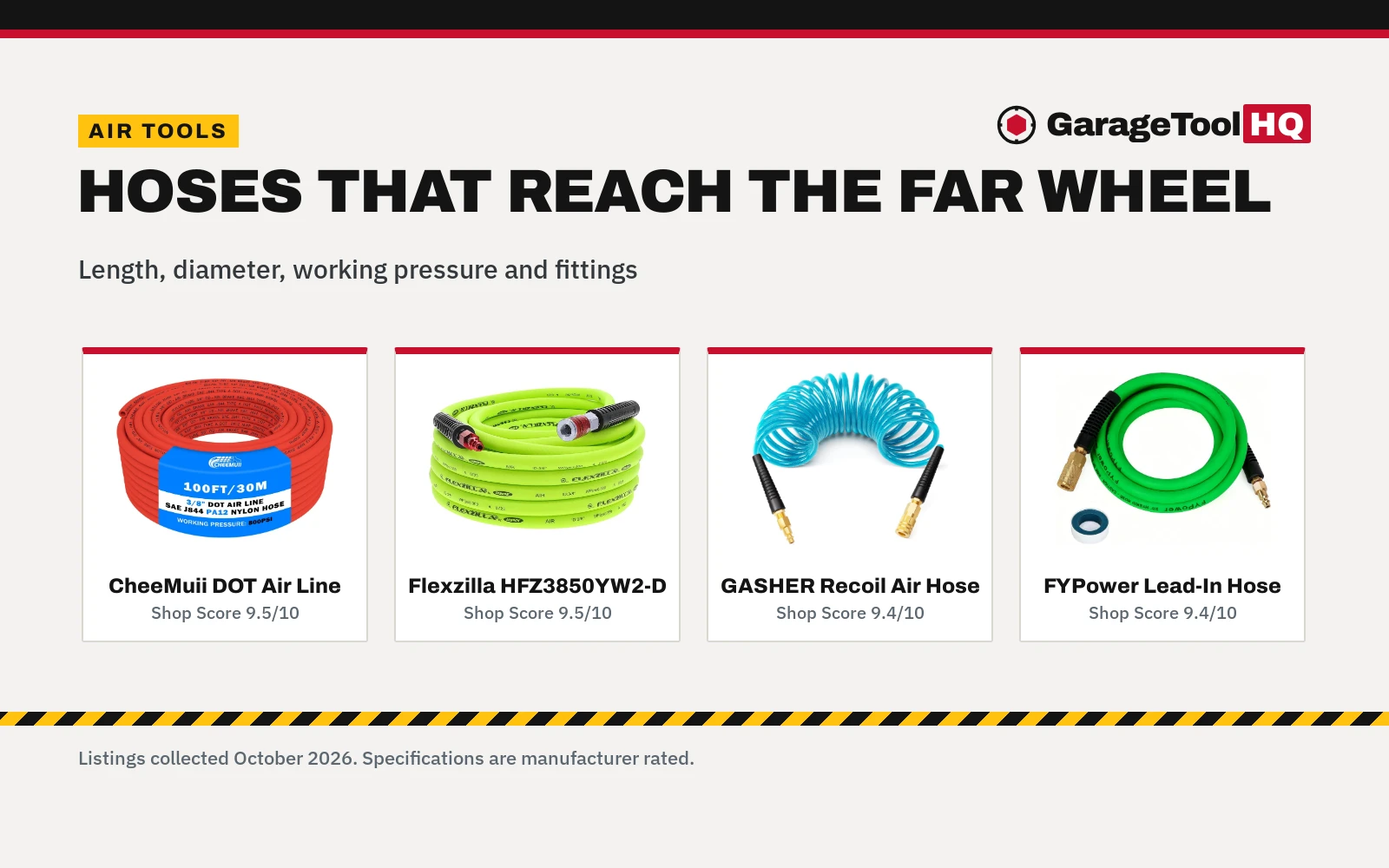 Best Air Hose Under $75 (2026): 5 Picks