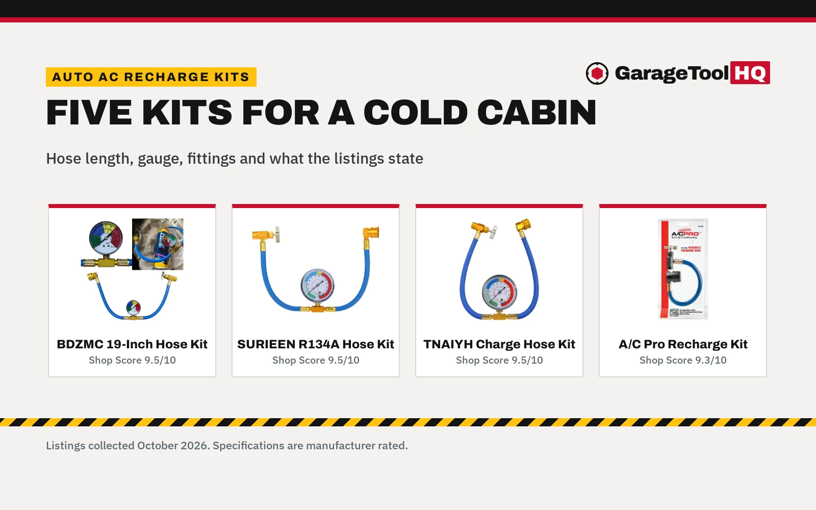 Best Auto AC Recharge Kit (2026): 5 Picks Compared