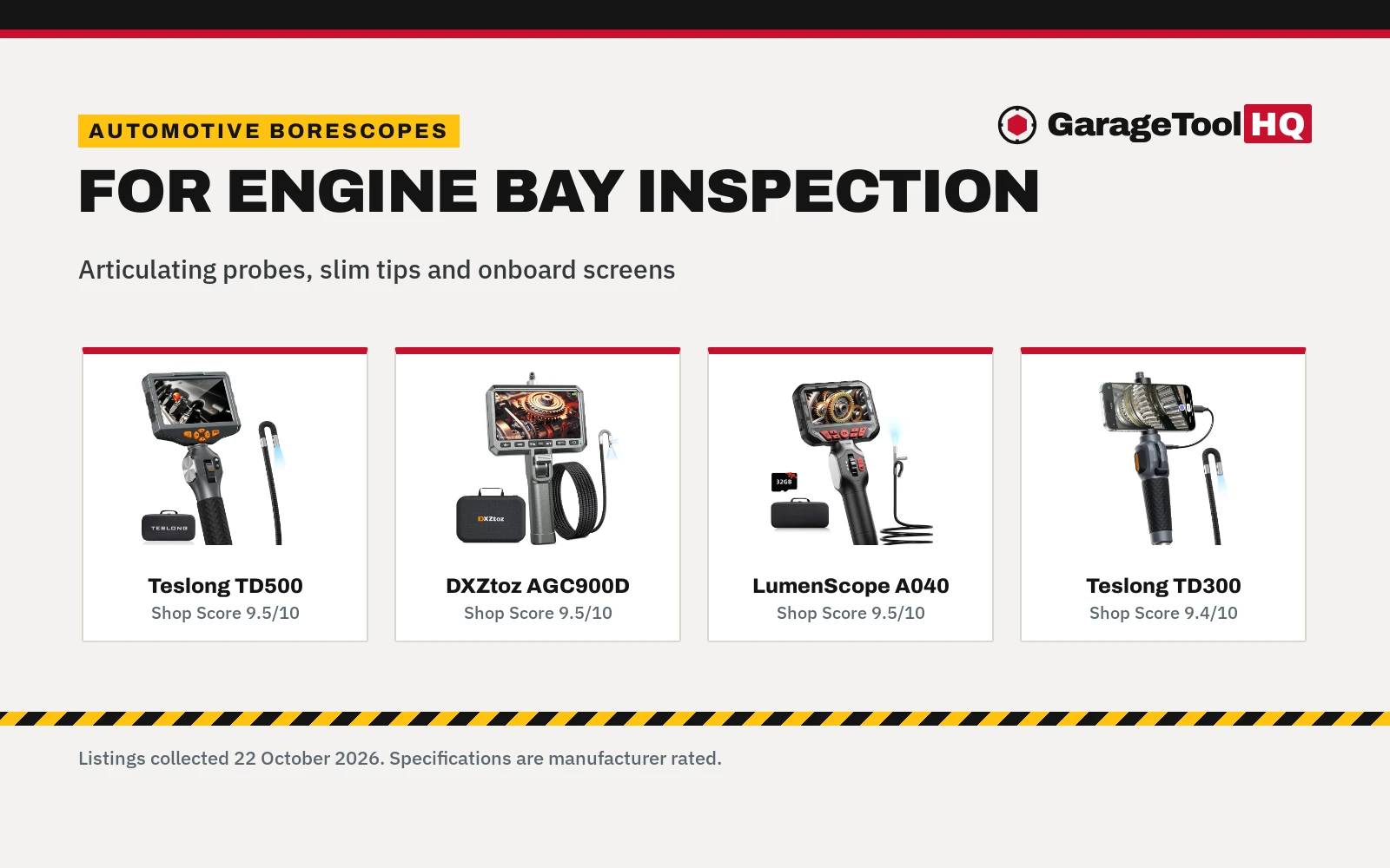 Best Automotive Borescope for Engine Bay (2026)
