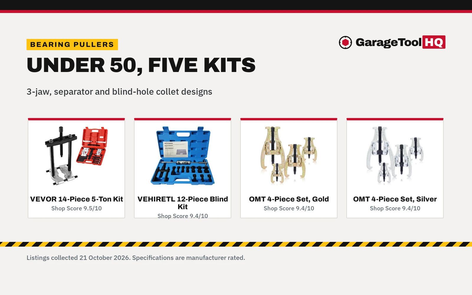 Best Bearing Puller Under 50 (2026): 5 Picks