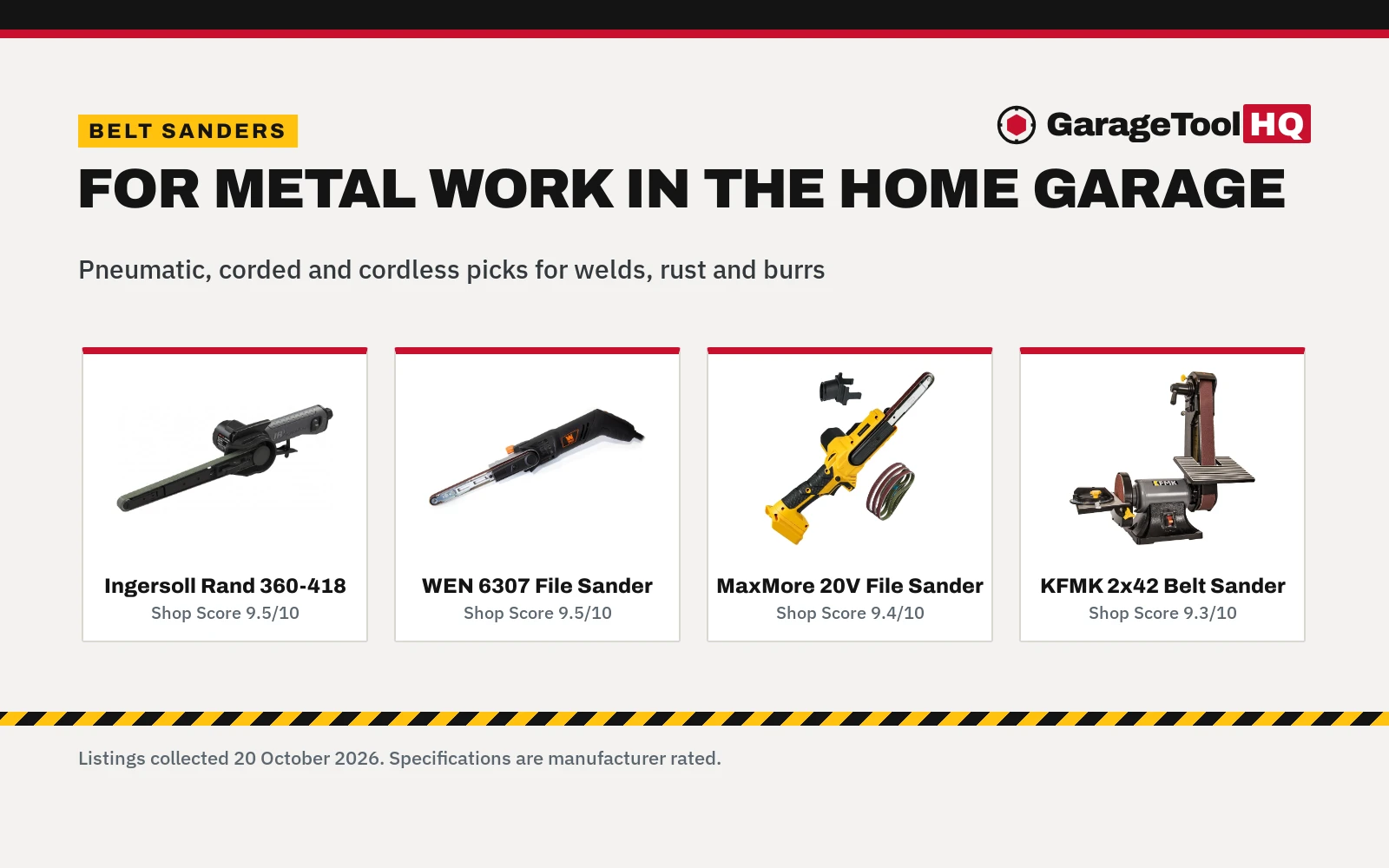 Best Belt Sander for Metal Work (2026)