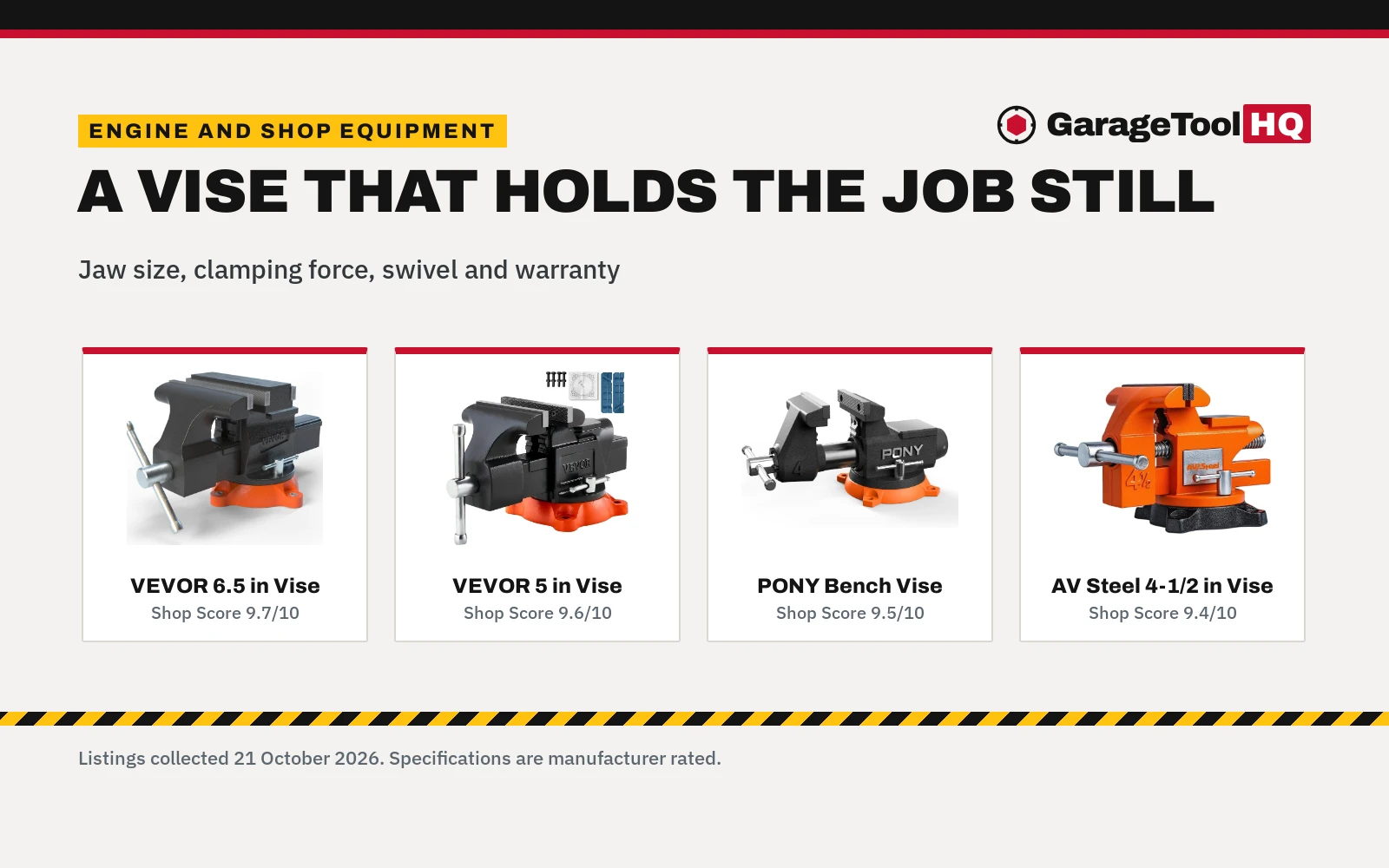Best Bench Vise for Auto Shop (2026)