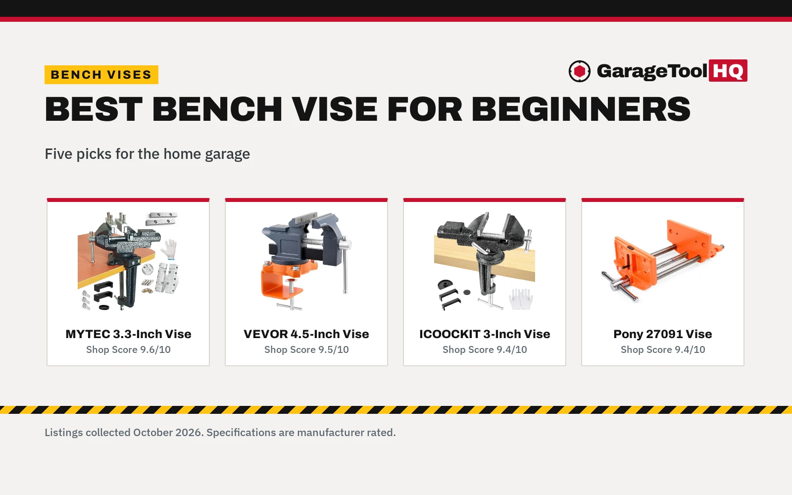 Best Bench Vise for Beginners: 5 Picks for the Home Garage