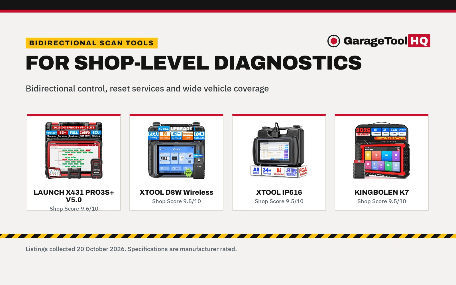 Best Bidirectional Scan Tool for Mechanics (2026): 5 Shop Picks