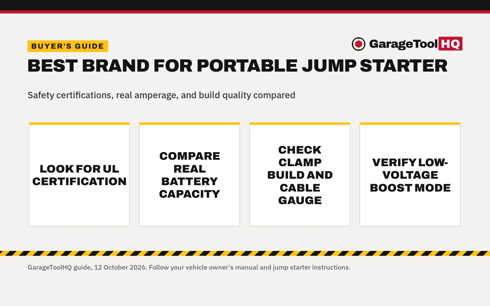 Best Brand for Portable Jump Starter (2026)