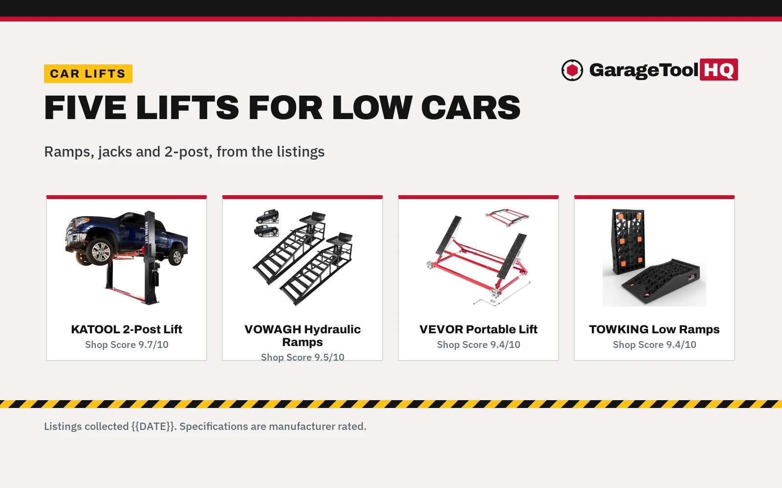 Best Car Lift for Lowered Cars: Ramps, Jacks and 2-Post Lifts