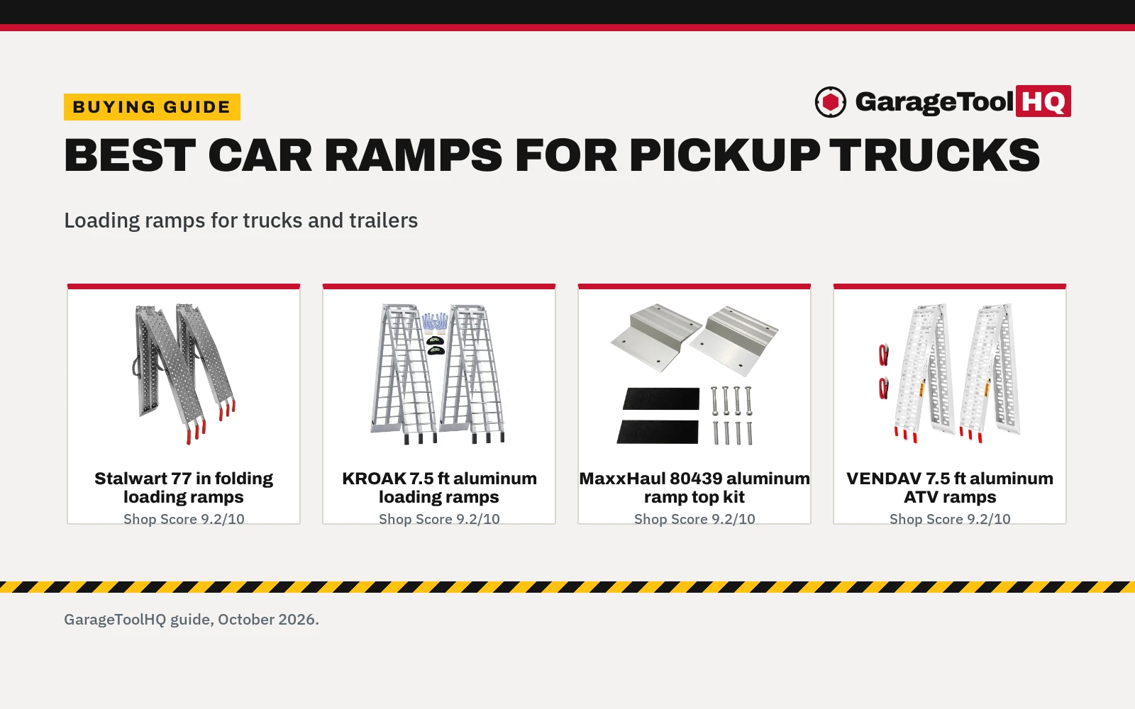 Best Car Ramps for Pickup Trucks: 5 Loading Ramps