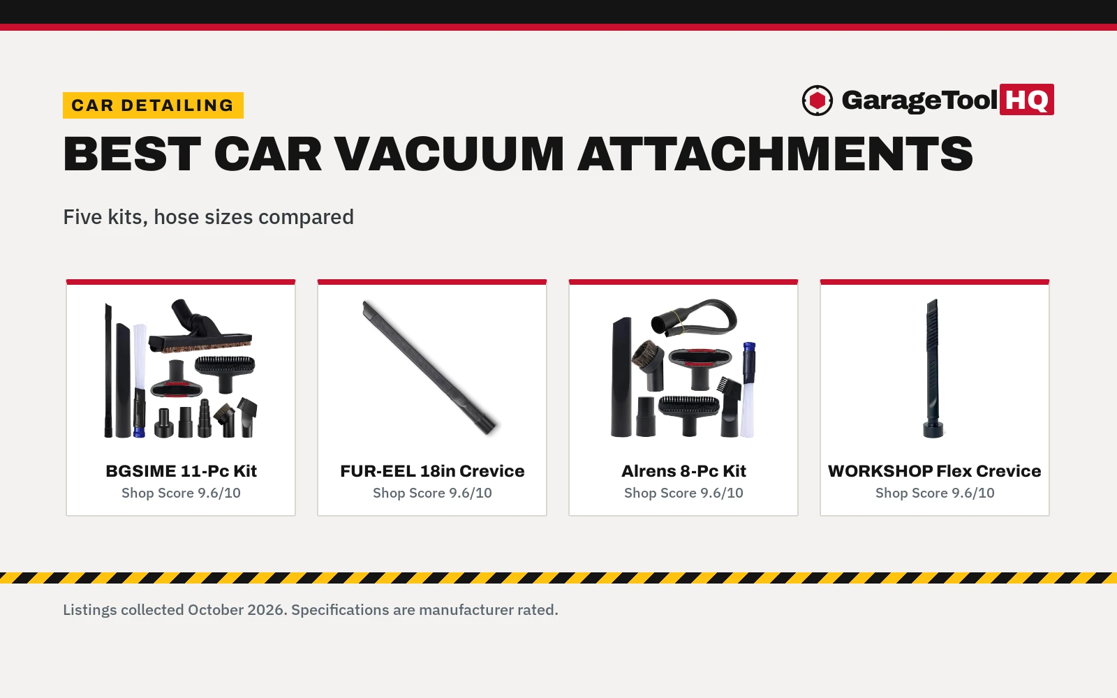 Best Car Vacuum Attachments (2026): 5 Picks