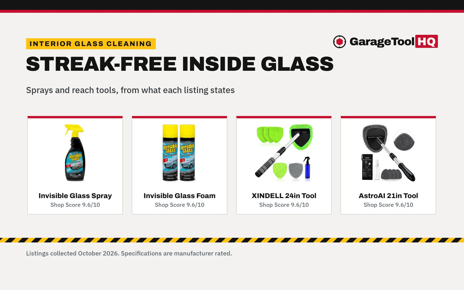 Best Car Window Cleaner for Inside (2026): 5 Picks for Streak-Free Interior Glass