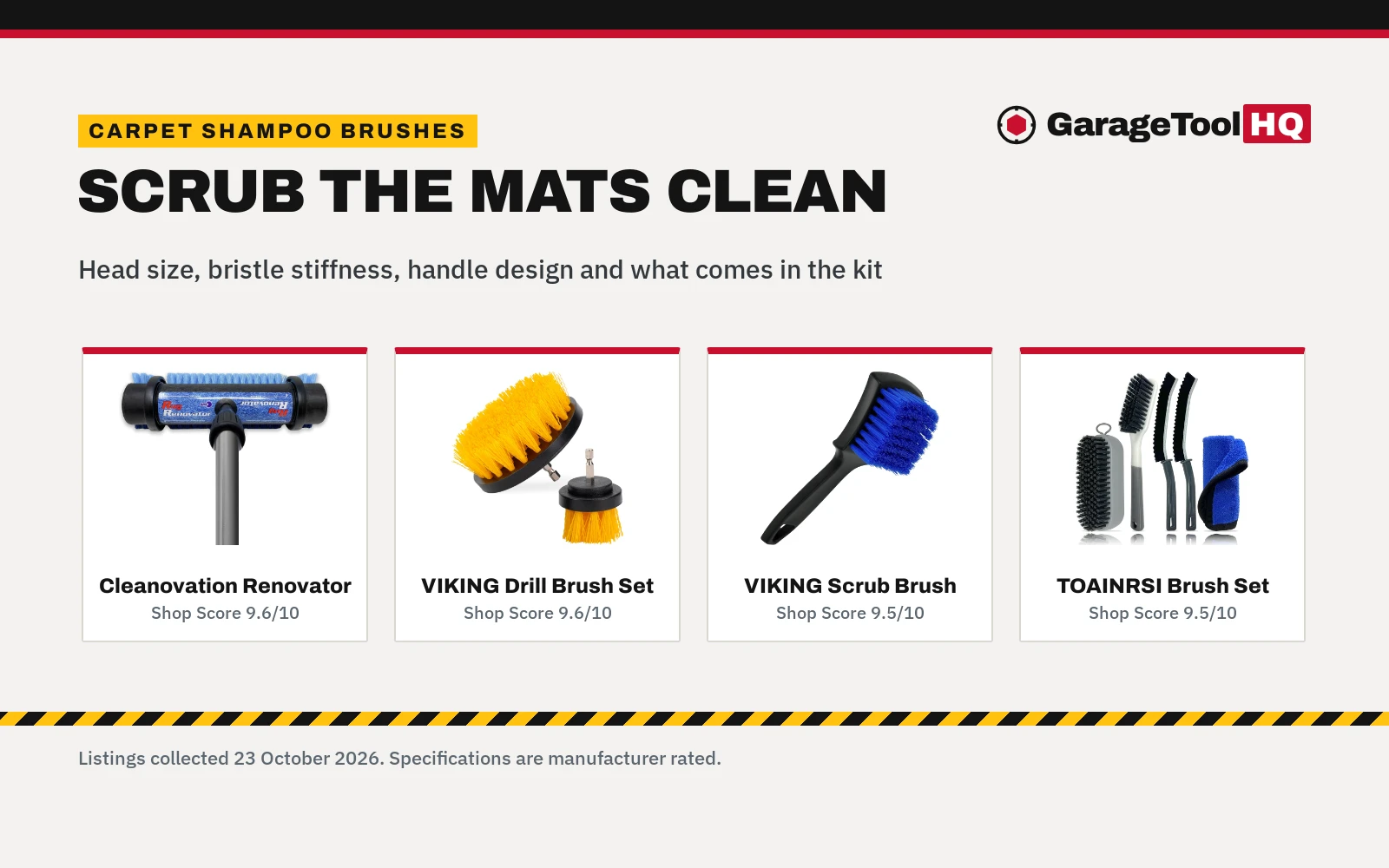 Best Carpet Shampoo Brush (2026): 4 Brushes Compared