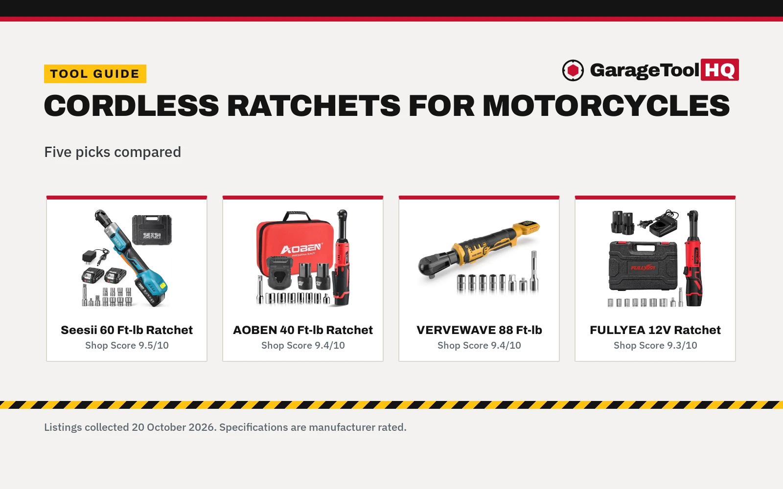 Best Cordless Ratchet for Motorcycles (2026)