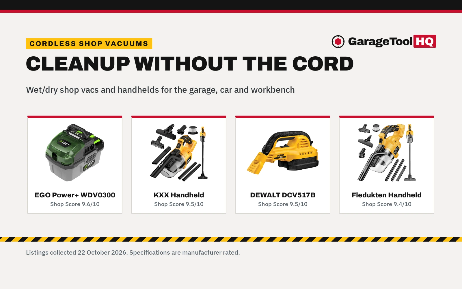 Best Cordless Shop Vacuum for Garage (2026)