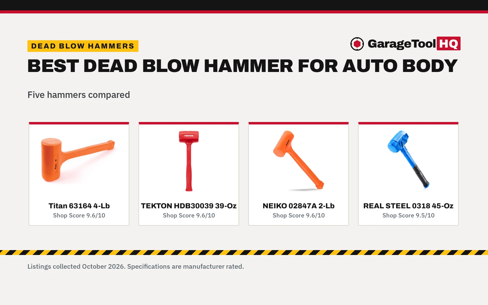 Best Dead Blow Hammer for Auto Body (2026): 5 Compared