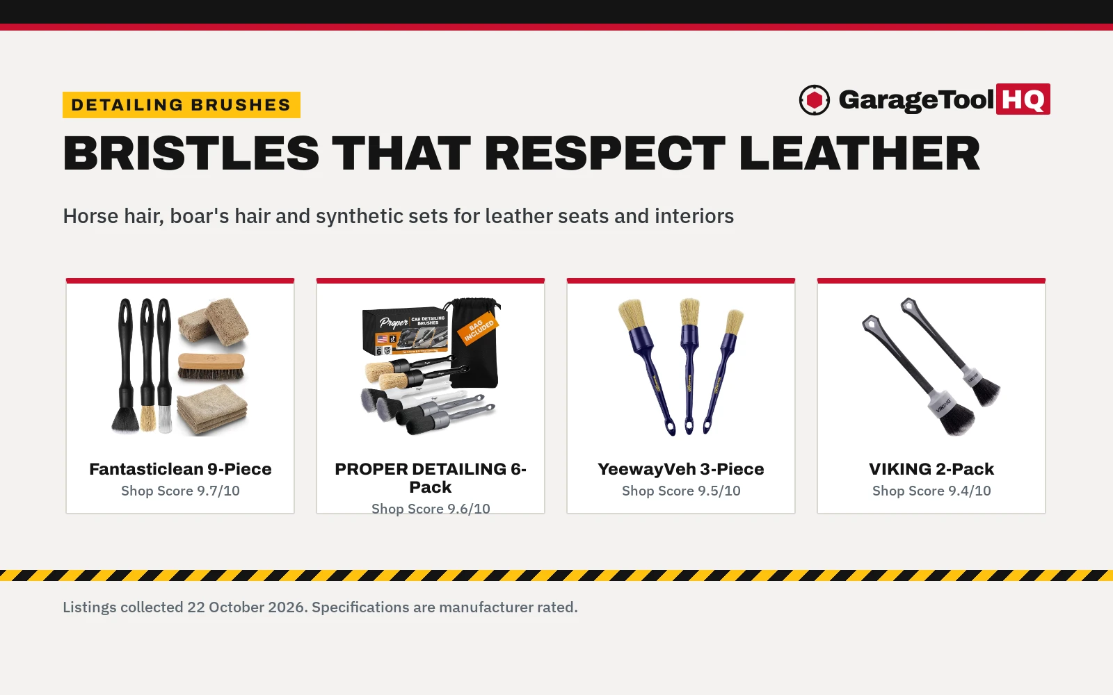 Best Detailing Brush Set for Leather (2026)