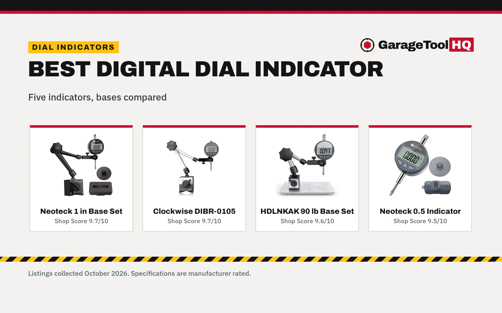 Best Digital Dial Indicator (2026): 5 Indicators Compared