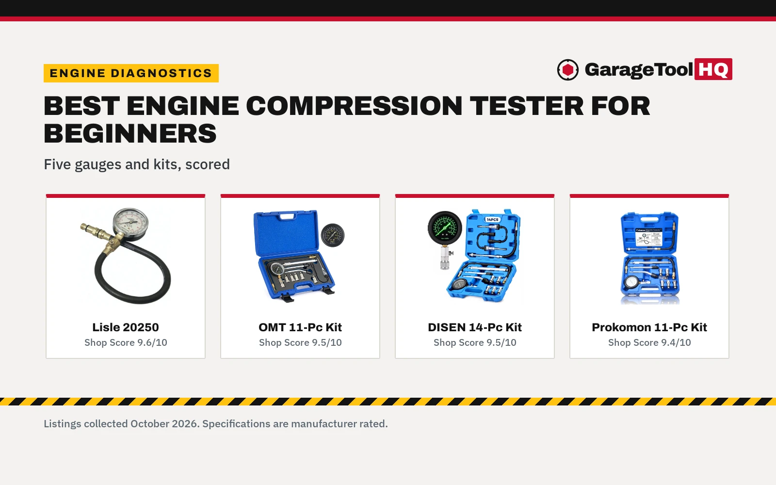 Best Engine Compression Tester for Beginners: 5 Picks