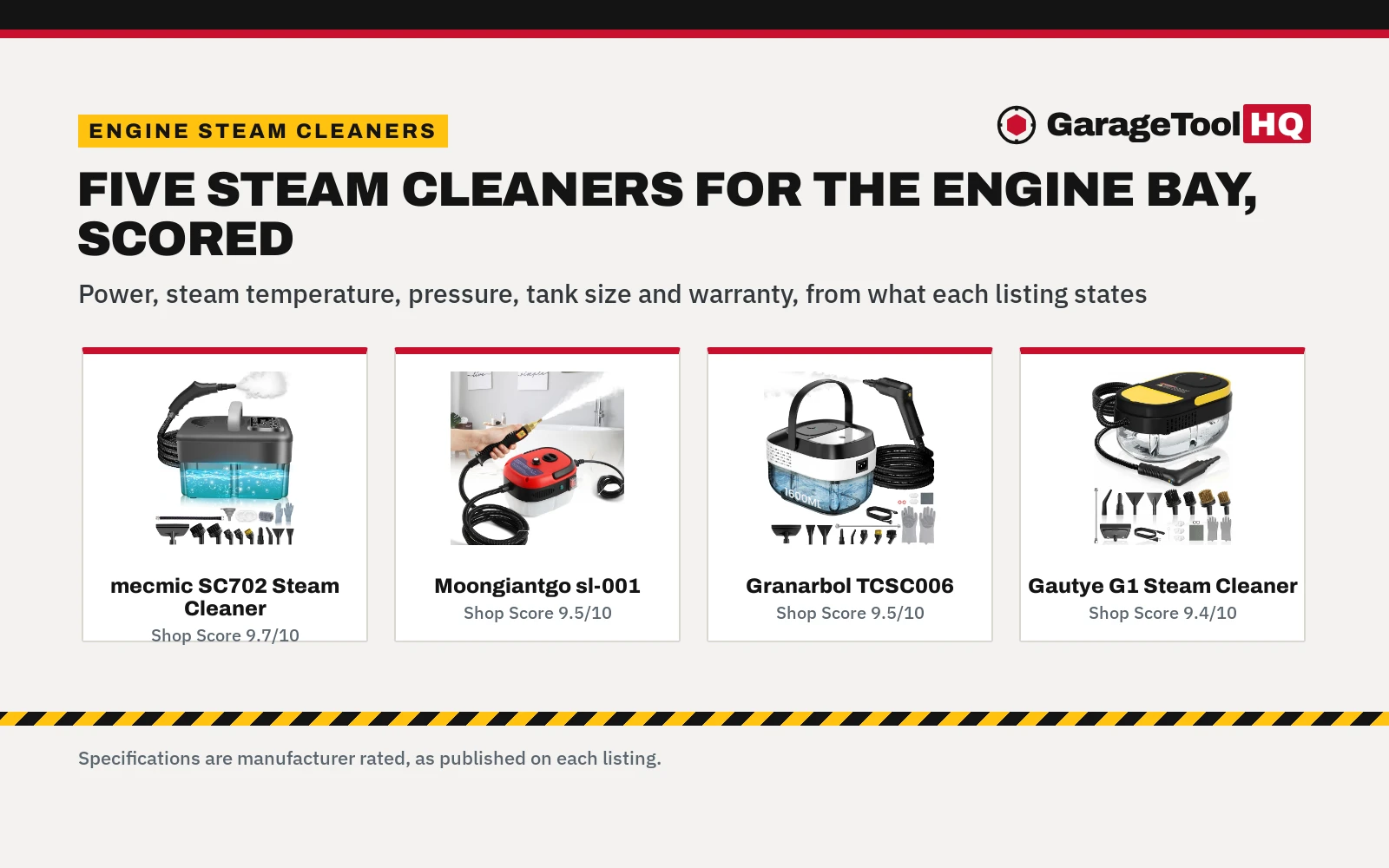 Best Engine Steam Cleaner (2026): 5 Picks Compared