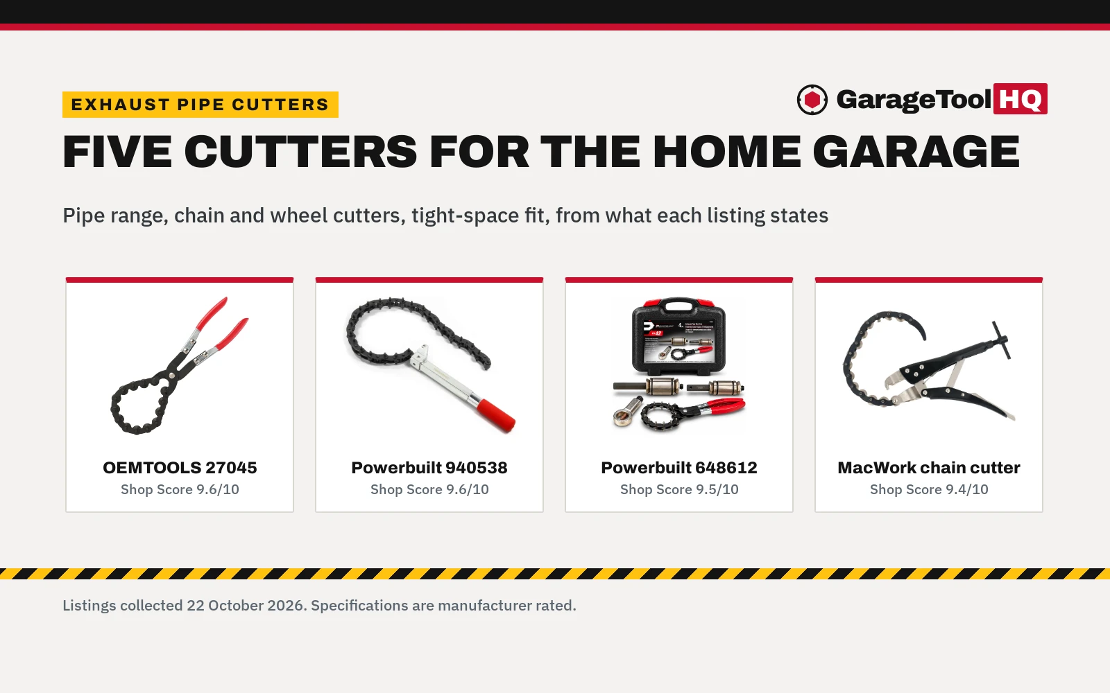 Best Exhaust Pipe Cutter for Home Mechanics (2026)
