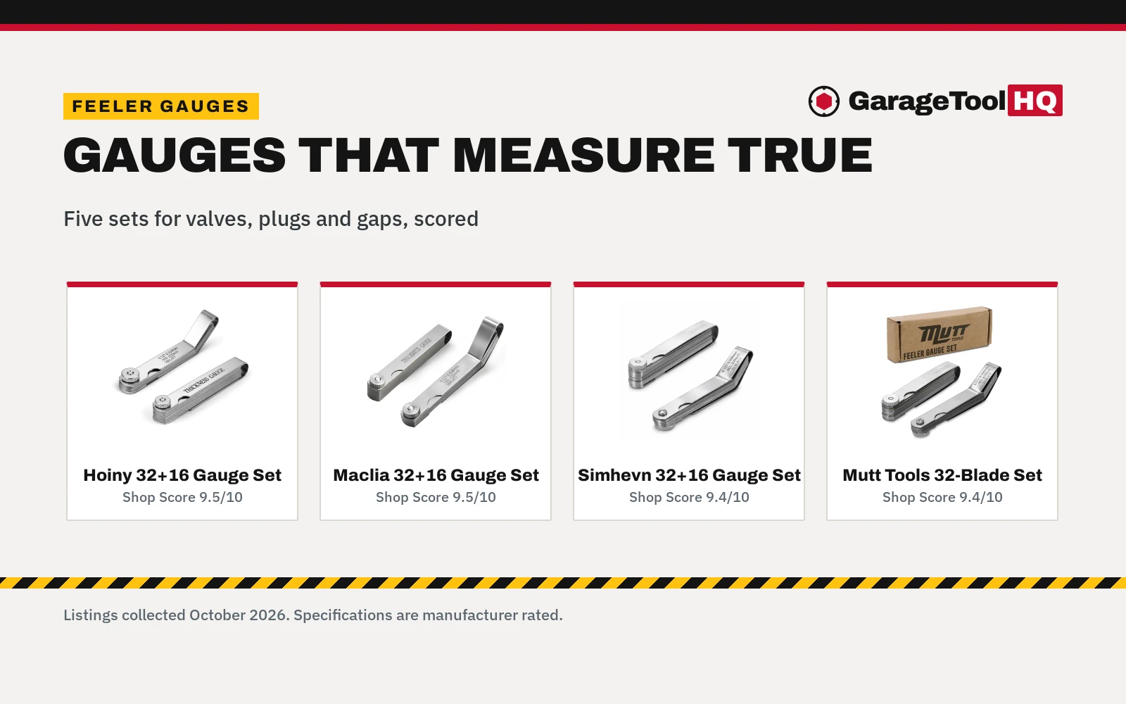 Best Feeler Gauge Set (2026)
