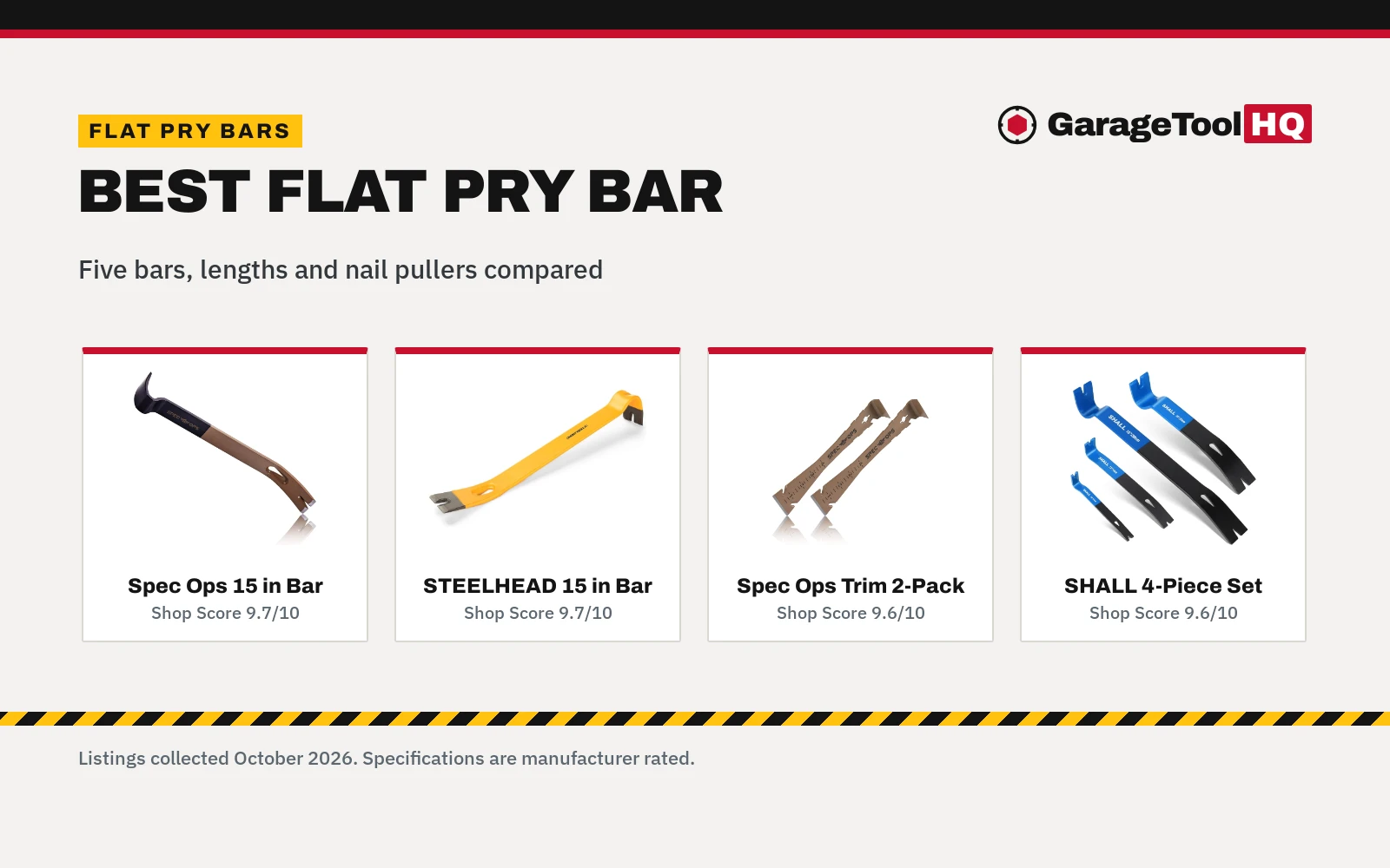 Best Flat Pry Bar (2026): 5 Flat Bars Compared