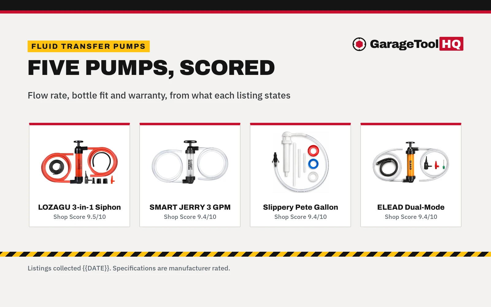 Best Fluid Transfer Pump (2026): 5 Pumps Compared