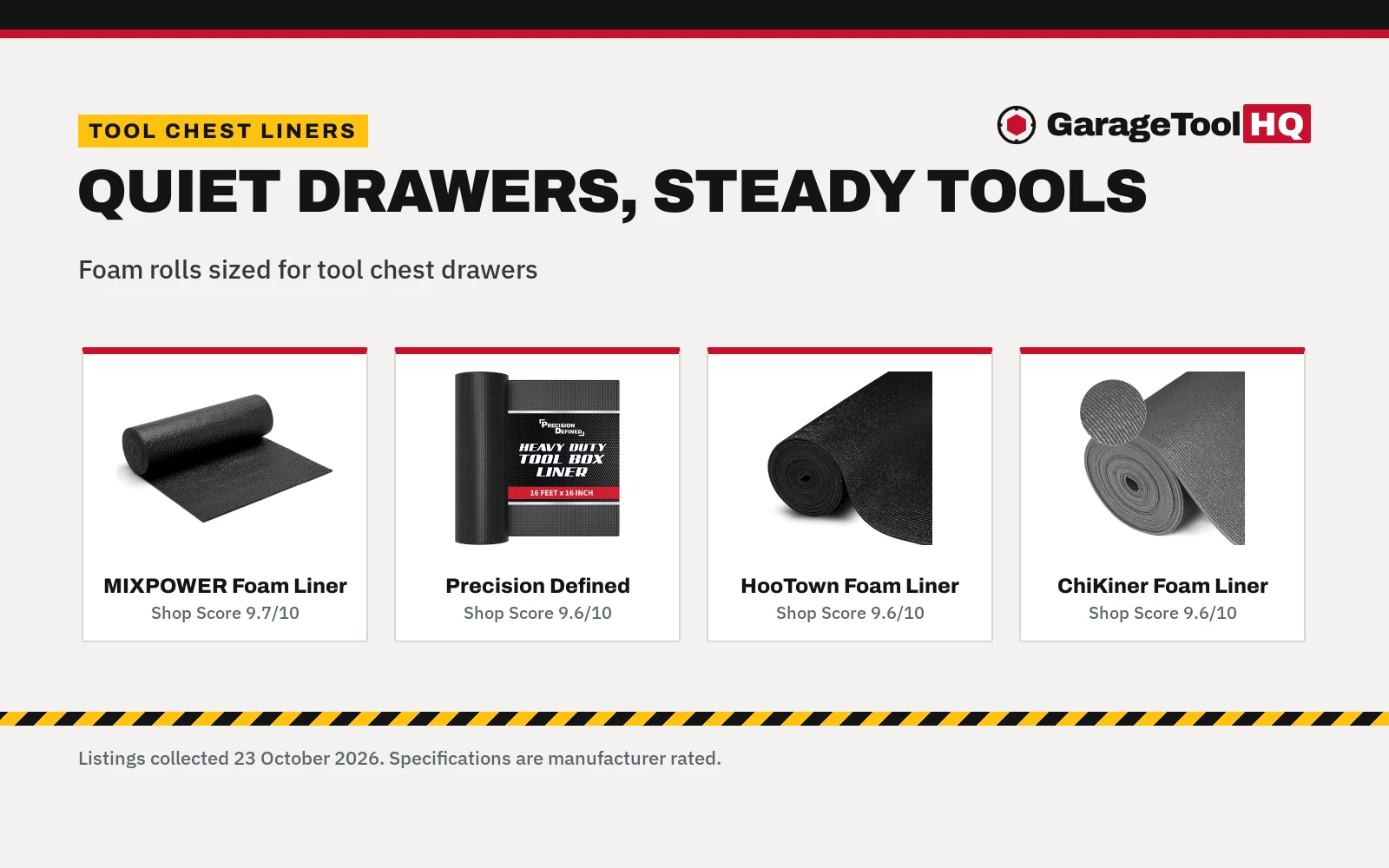 Best Foam Drawer Liner for Tool Chest (2026)