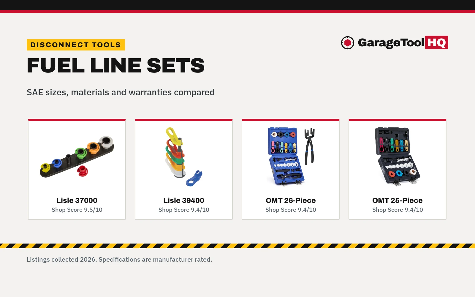 Best Fuel Line Disconnect Tool (2026): 5 Sets Compared