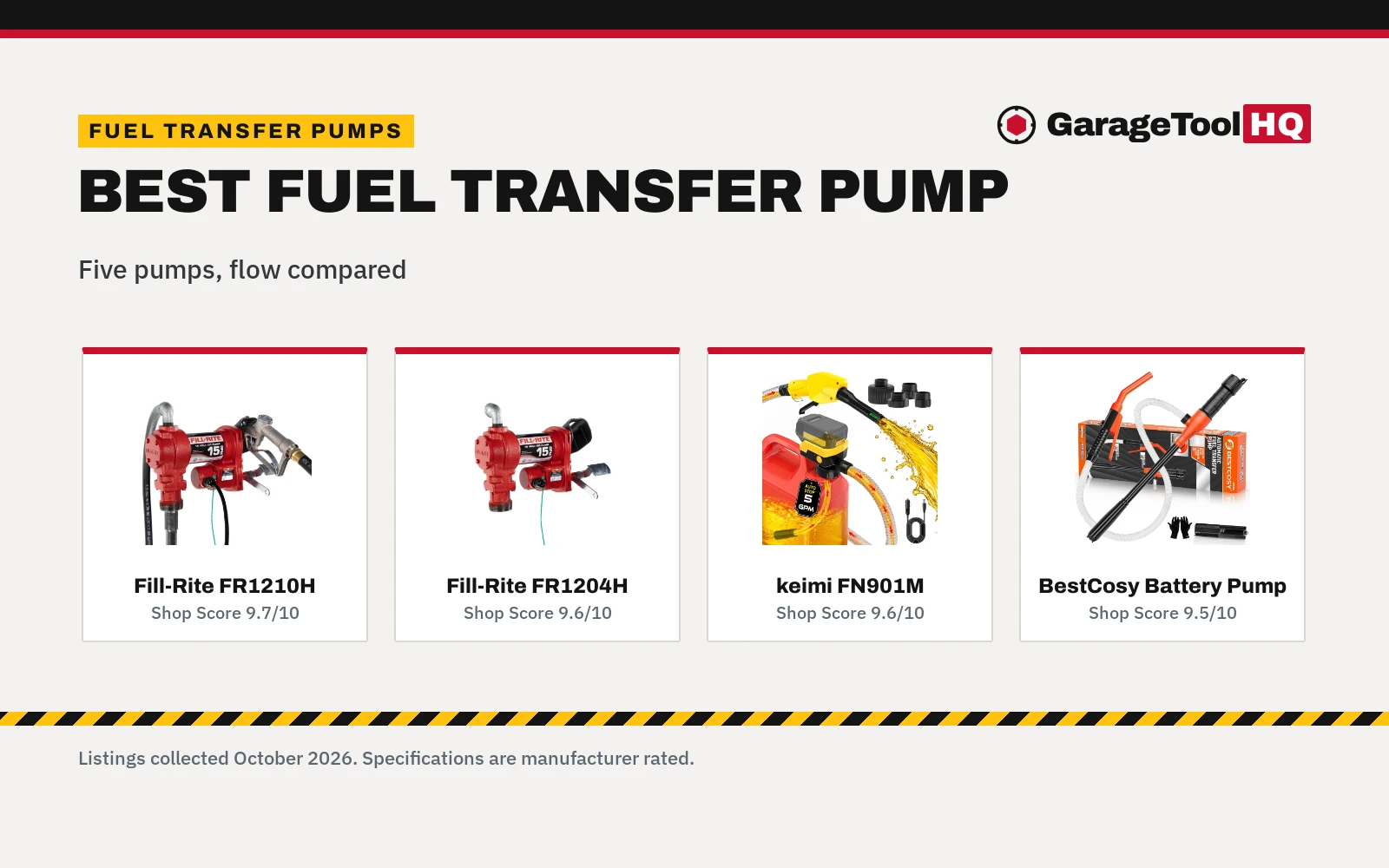 Best Fuel Transfer Pump (2026): 5 Picks Compared