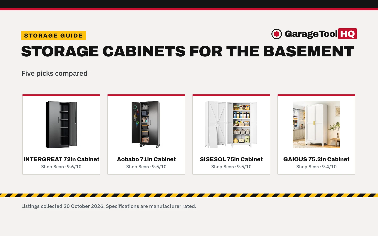 Best Garage Storage Cabinets for Basement (2026)
