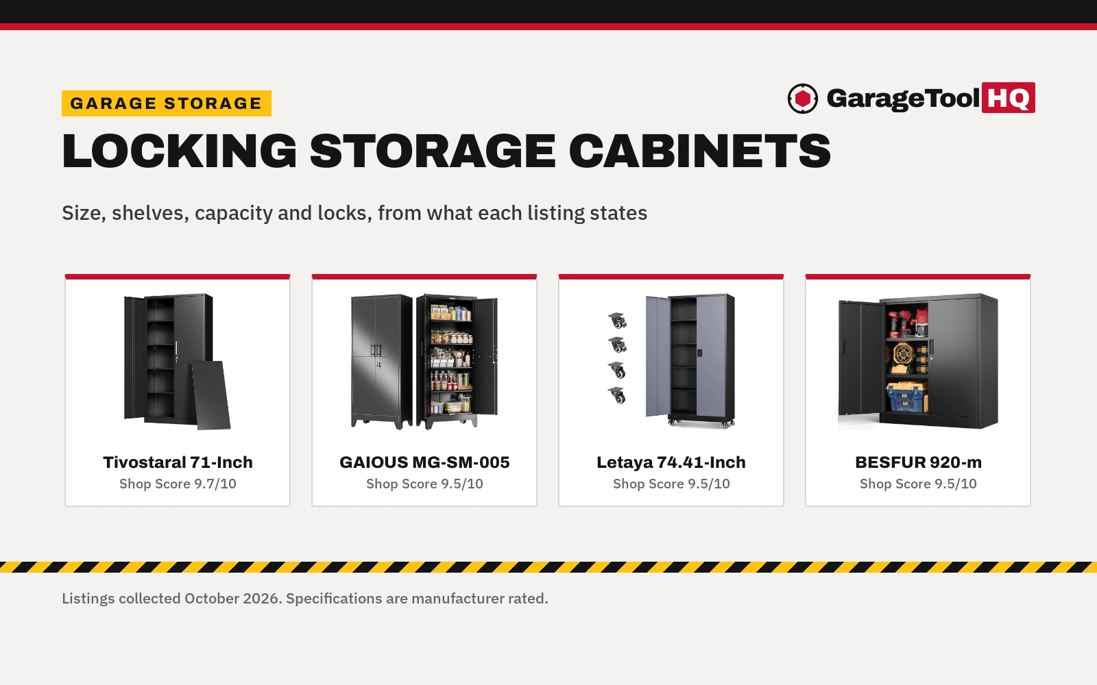 Best Garage Storage Cabinets with Locks: 5 Picks Compared