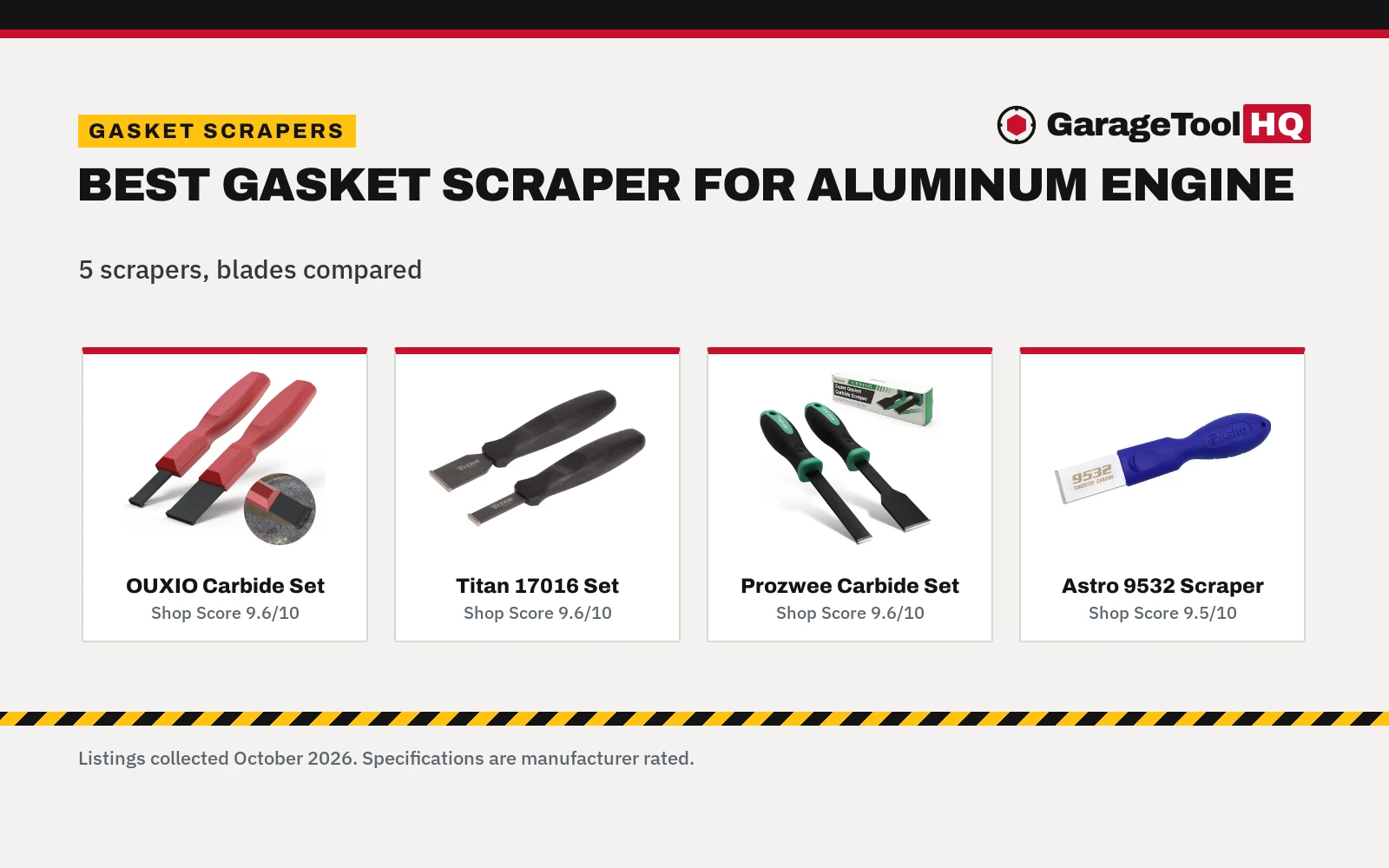 Best Gasket Scraper for Aluminum Engine (2026)