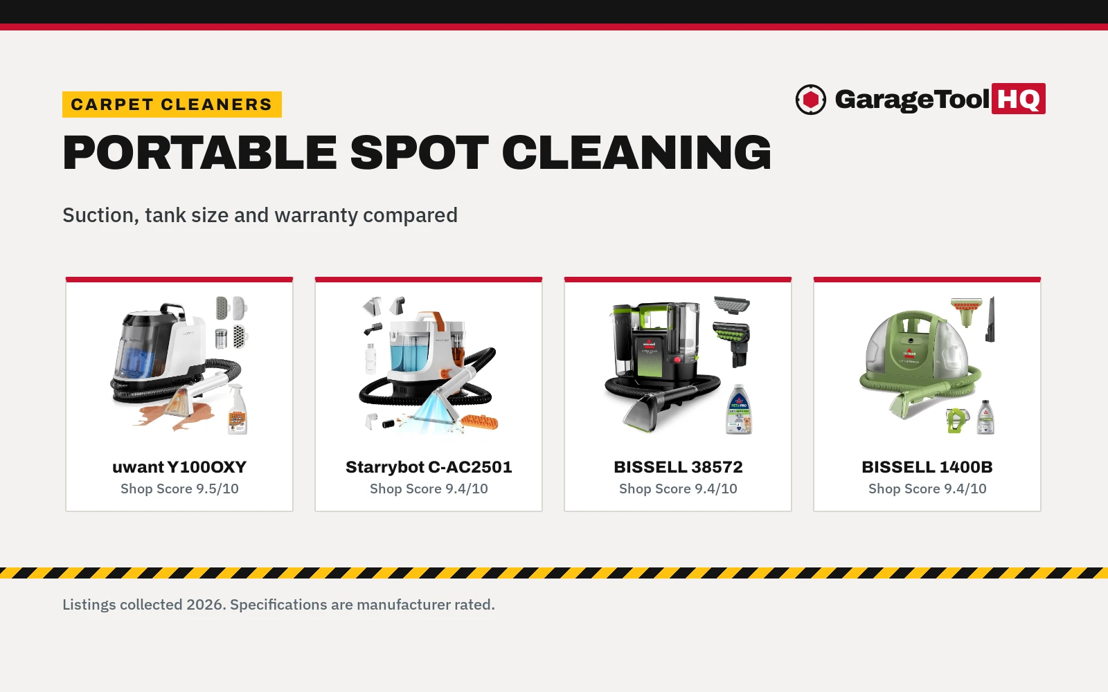 Best Hand Carpet Cleaner (2026): 5 Portable Picks