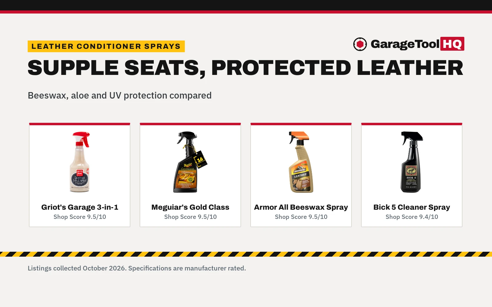 Best Leather Conditioner Spray: 4 Picks for Car Interiors